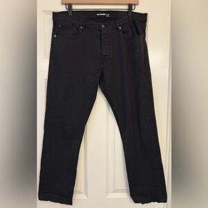 The Kooples Men’s Black Grunge Punk Distressed Pants Size 32 Fitted Slim Fit